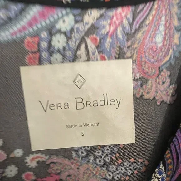 Vera Bradley Paisley print scrub Sz S‎ - Picture 2 of 5
